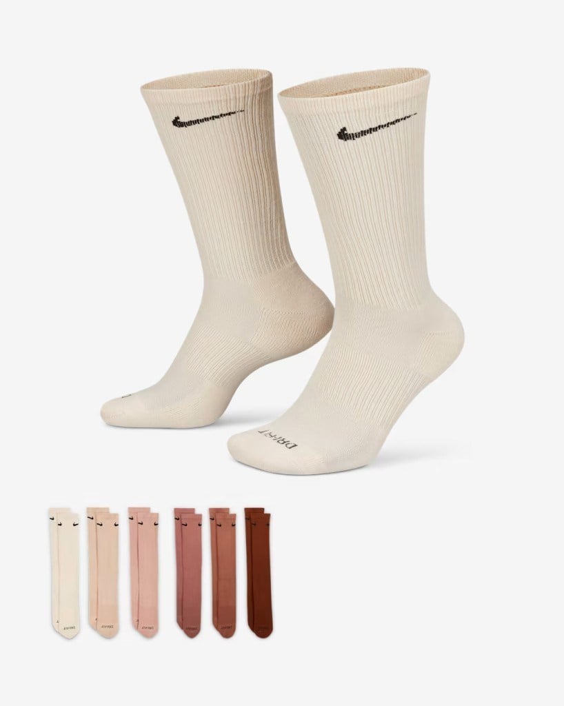 Nike Everyday Plus Destekli Antrenman Crew Çorapları (6 Çift) SX6897-904