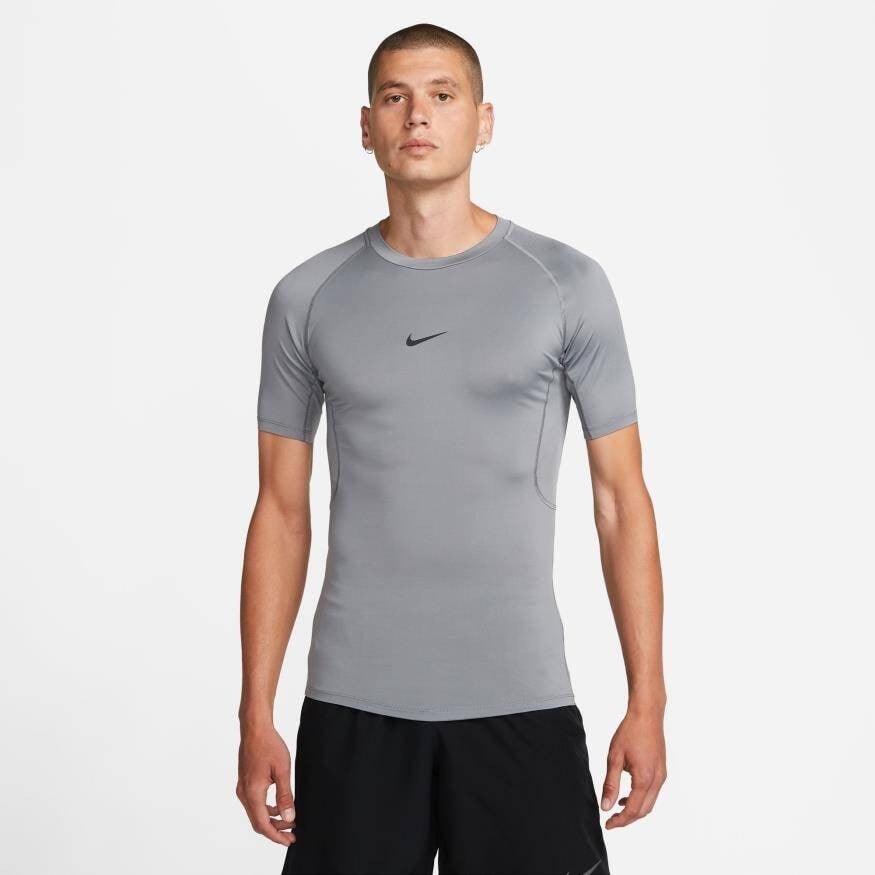 NIKE FB7932-084 Dri-FIT Erkek Gri Spor Tişört