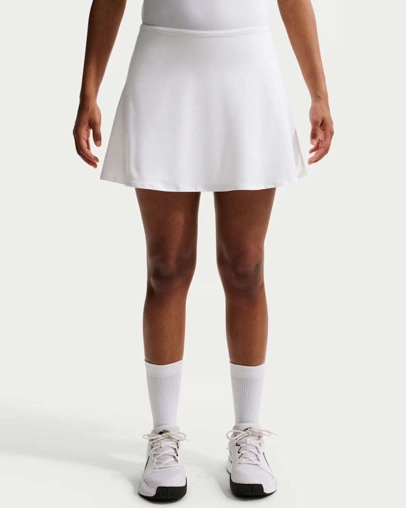Nike FD6528-100 Victory Dri-FIT Fırfırlı Kadın Tenis Eteği - Beyaz