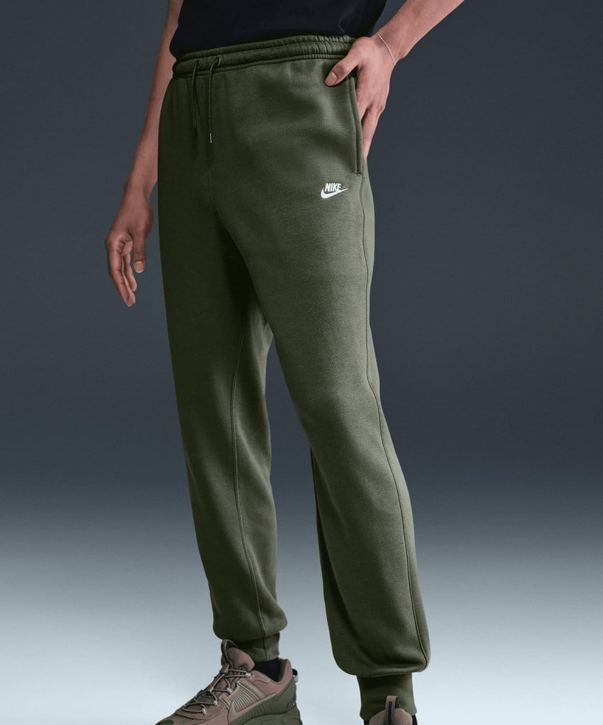 Nike FN3787-222 Club Fleece Erkek Jogger Pantolon - Yeşil