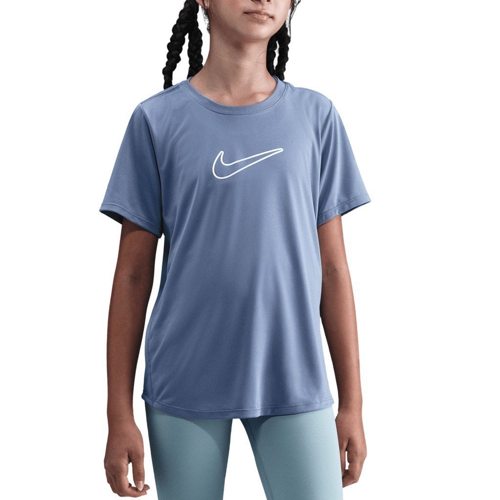NIKE FZ5600-499 One Fitted Genç Kız Indigo Tişört