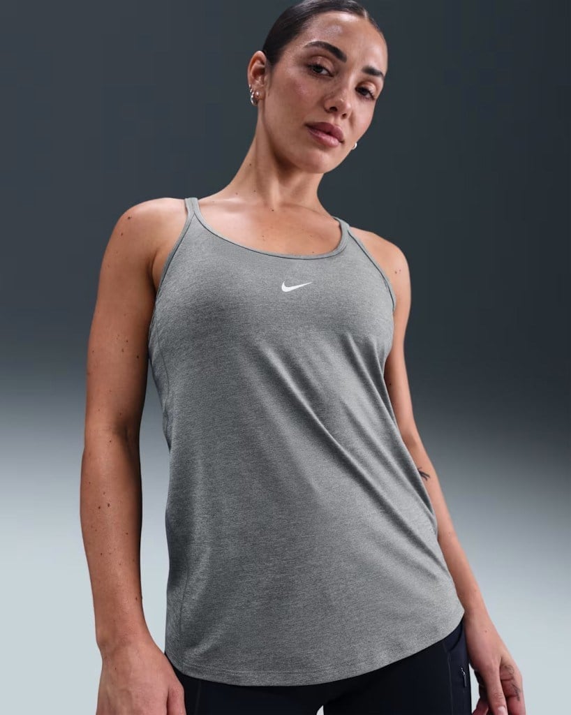 Nike One Classic IB9389-084 Dri-FIT Askılı Kadın Atleti - Gri