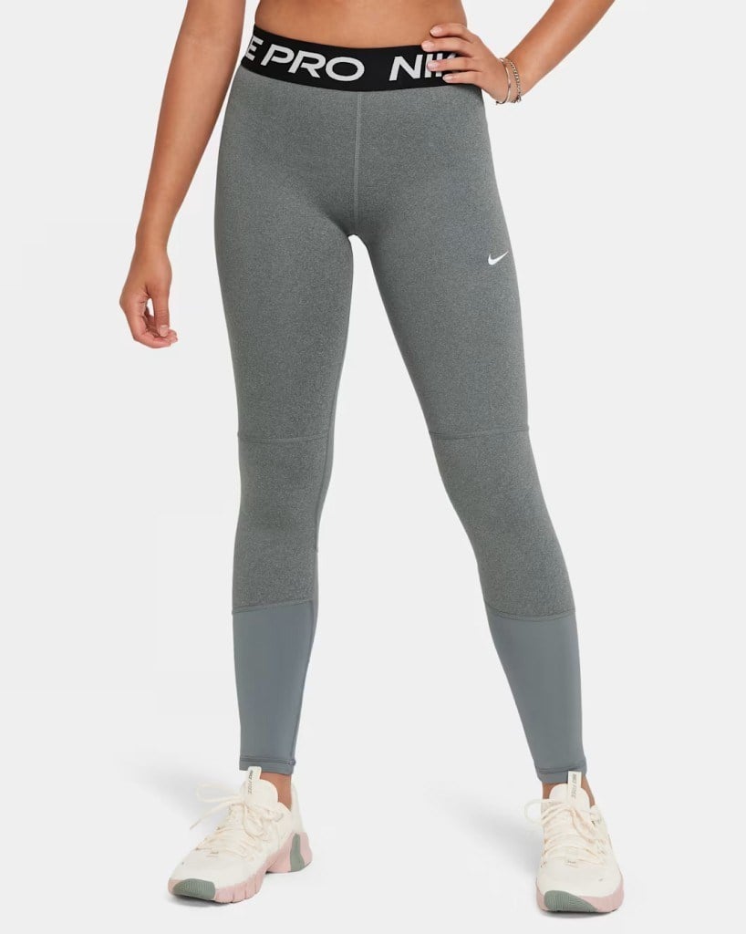 Nike Pro Dri-FIT Kız Çocuk Tayt - Füme DA1028-091
