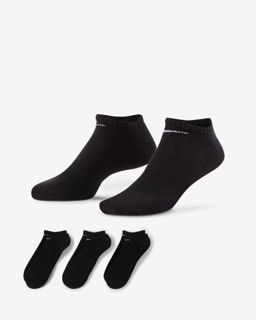 Nike SX7673-010 Everyday Cushioned No-Show Antrenman Çorapları (3 Çift)