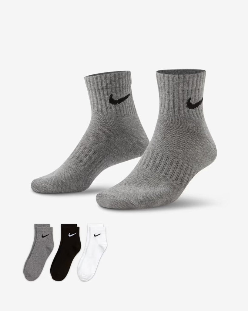 Nike SX7677-964 Everyday Lightweight Crew Antrenman Çorapları (3 Çift)
