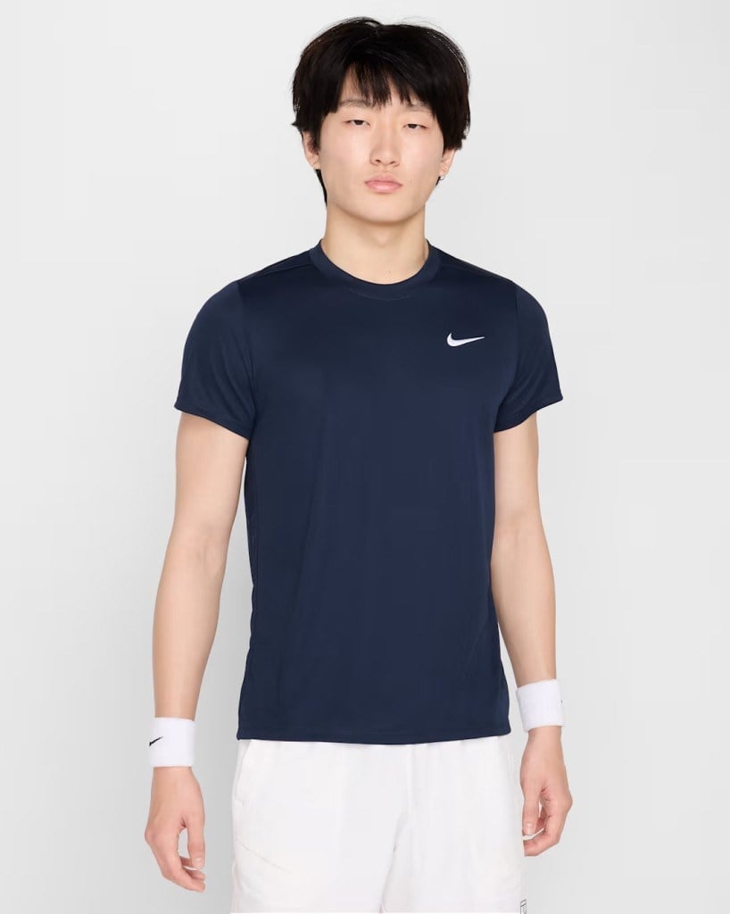 NikeCourt FZ6921-451 Victory Dri-FIT Erkek Tenis Tişört - Lacivert