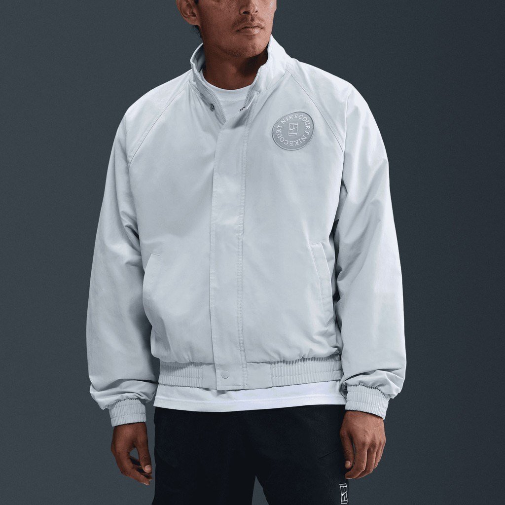 NikeCourt Heritage HQ1744-043 Erkek Tenis Montu - Saf Platin/Kurt Grisi