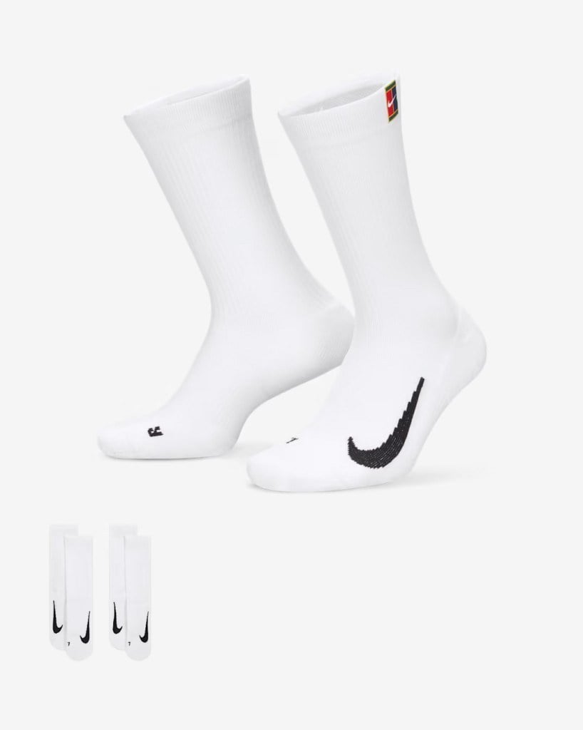 NikeCourt Multiplier Cushioned SK0118-100 Tenis Çorapları (2 Çift)