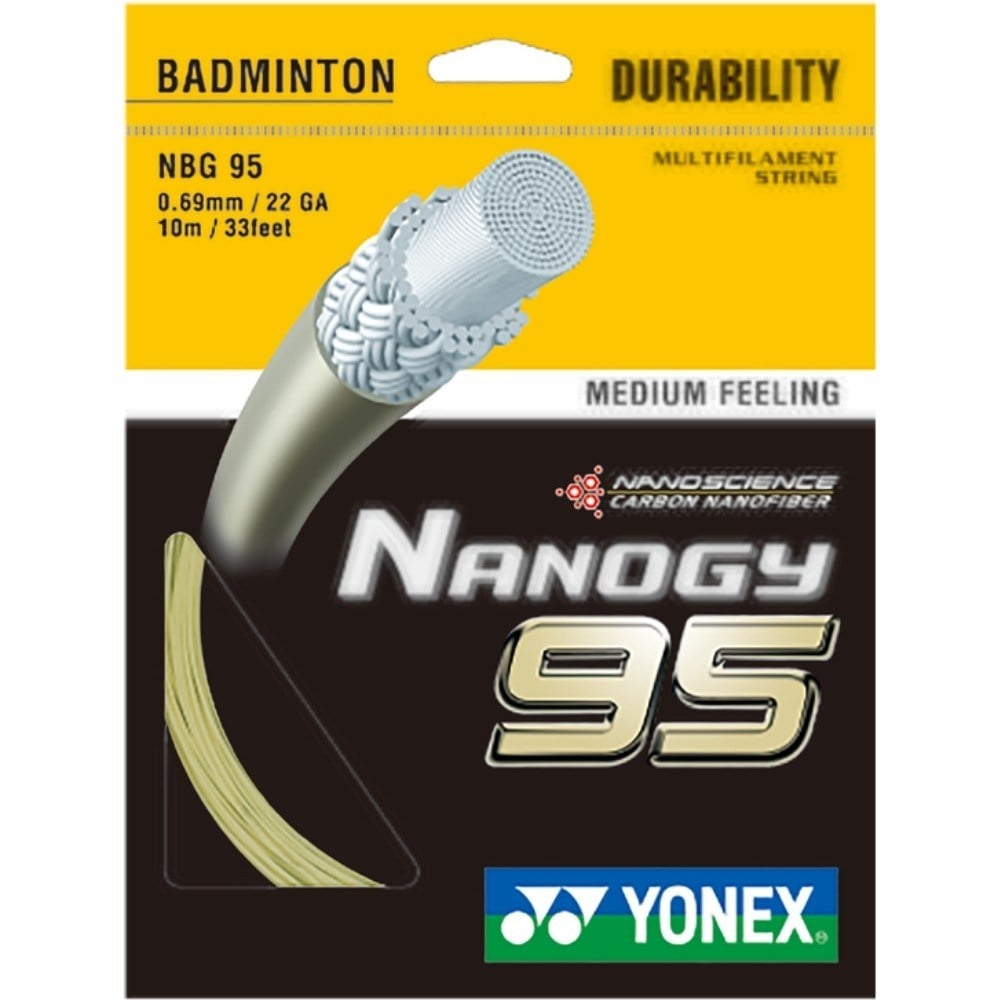Yonex Nanogy 95 Tekli Badminton Kordajı Altın Rengi