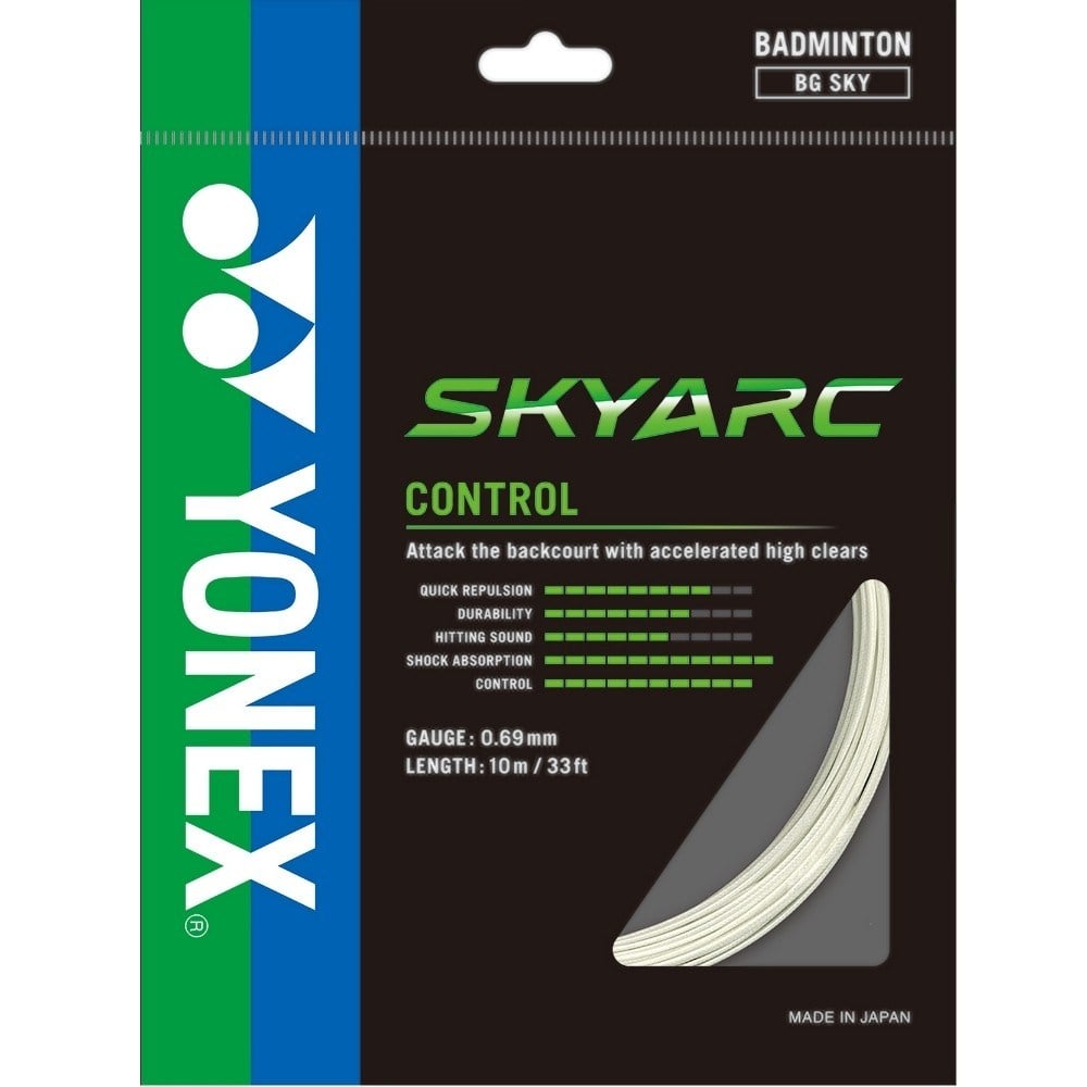 Yonex Skyarc Badminton Kordajı 0.69 mm / 10 M - Beyaz