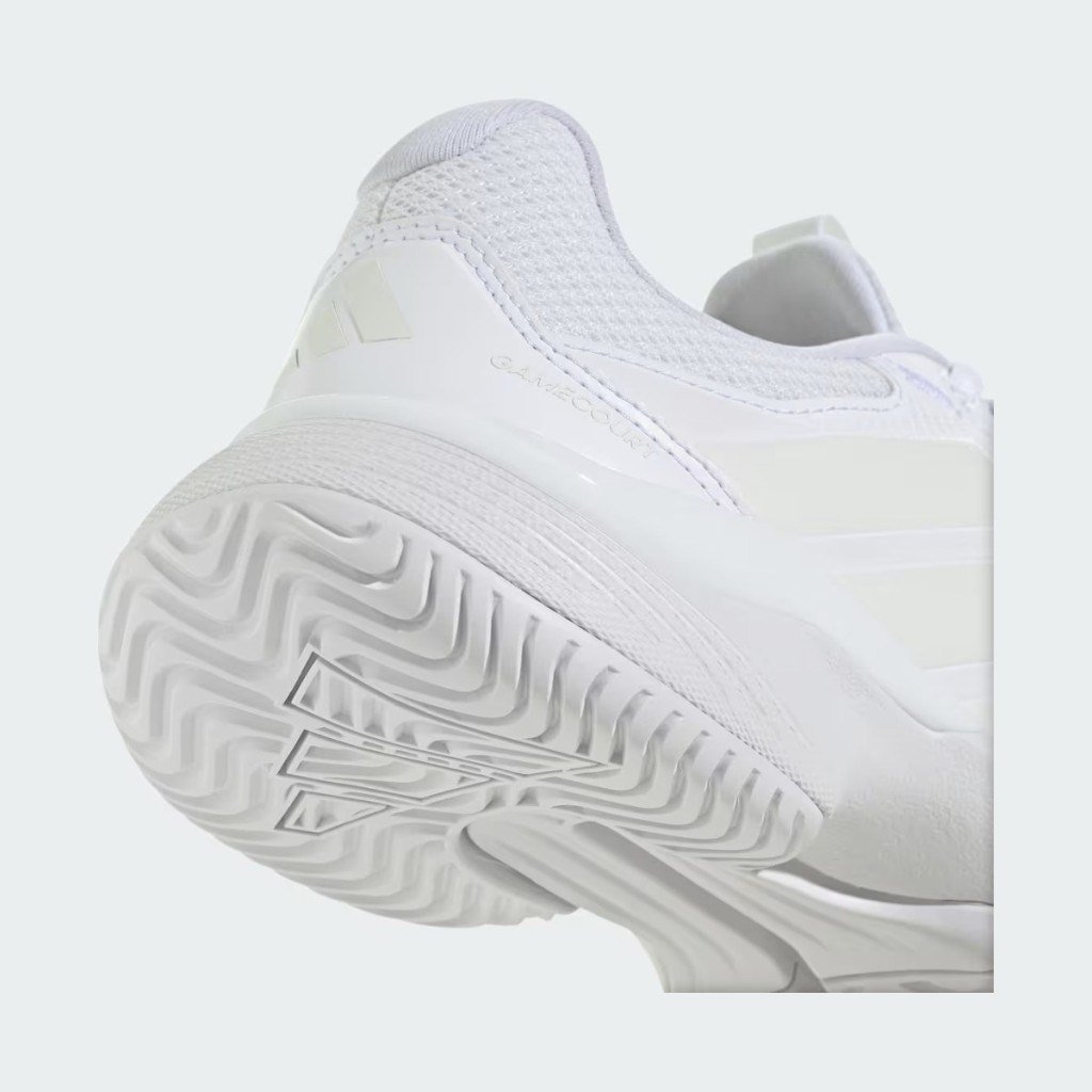 Adidas KI3600 GameCourt 3 Sert & Toprak Kort Kadın Tenis Ayakkabısı Beyaz