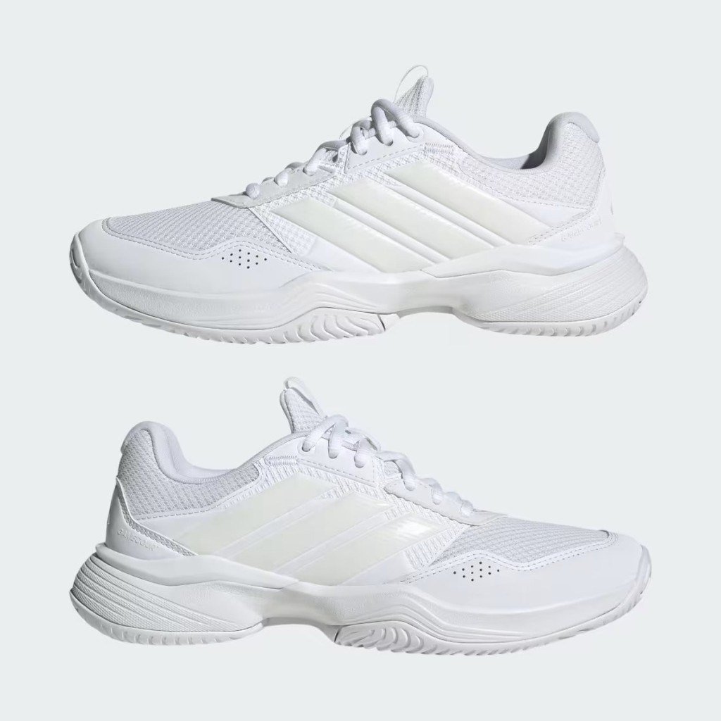 Adidas KI3600 GameCourt 3 Sert & Toprak Kort Kadın Tenis Ayakkabısı Beyaz