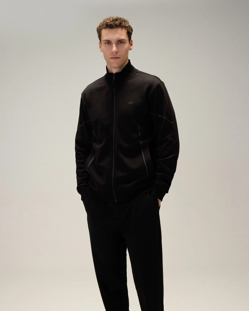 Ellesse 5WM1545-BK Erkek Fermuarlı Sweat Siyah