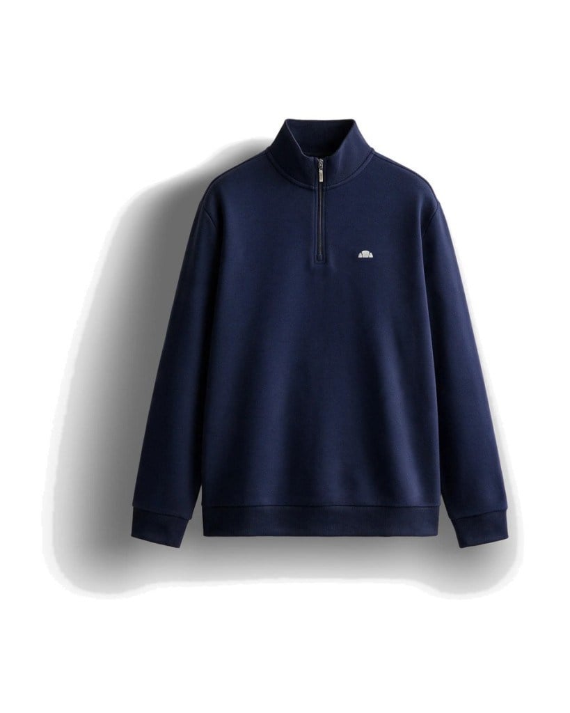 Ellesse 5WM1603-NV Erkek Yarım Fermuarlı Sweat Lacivert