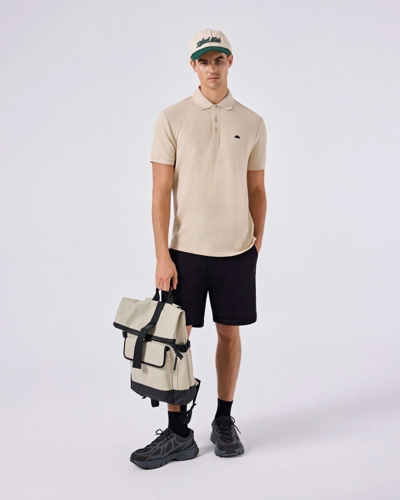 Ellesse 6SM5010-BG Erkek Polo Yaka Tişört - Bej