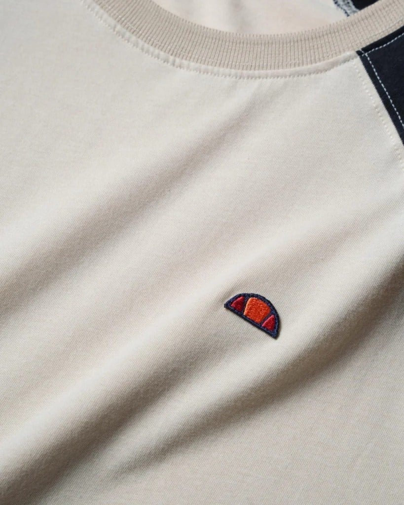 Ellesse 6SM5013-BG Erkek Tişört - Bej/Siyah