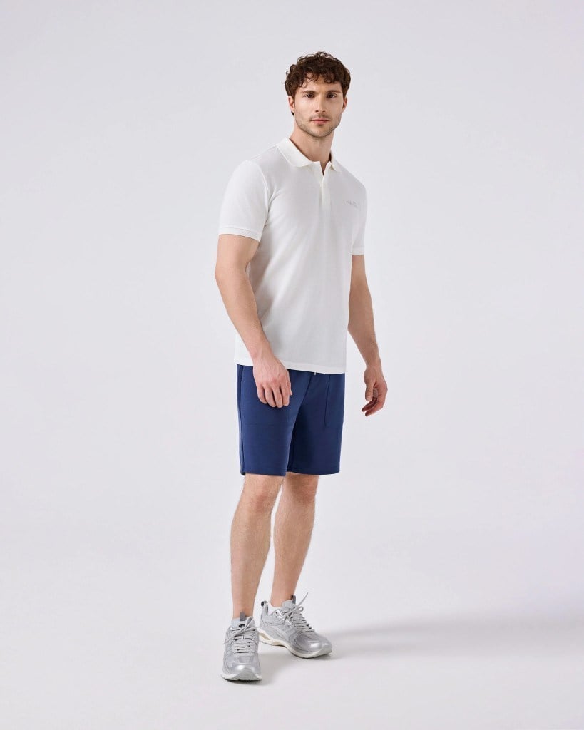 Ellesse 6SM5018-OF Erkek Polo Yaka Tişört - Kırık Beyaz