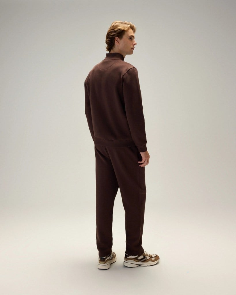 Ellesse 6WM1010-BRW Erkek Fermuarlı Sweat Kahverengi