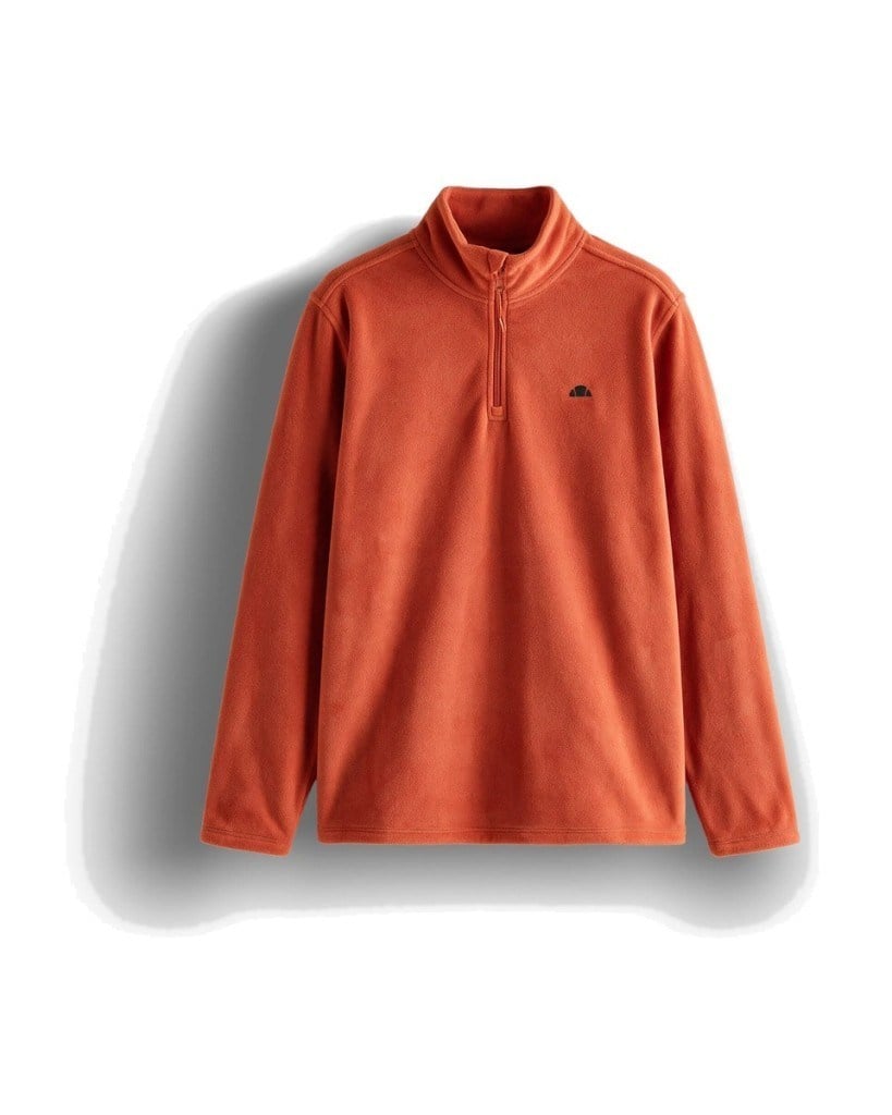 Ellesse 6WM1023-BR Erkek Yarım Fermuarlı Polar Kiremit