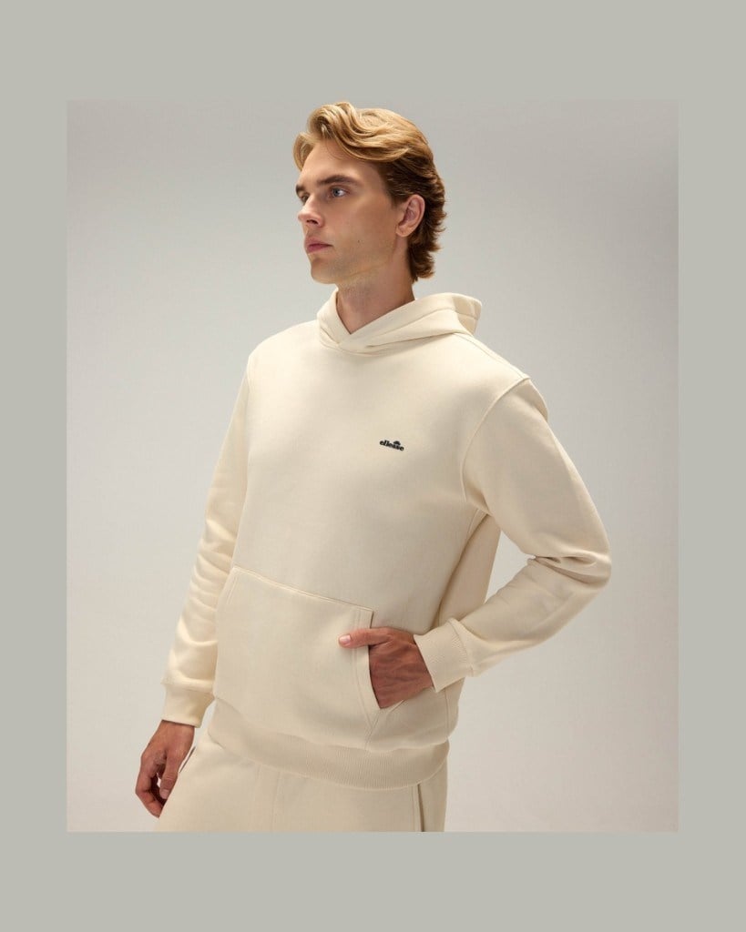 Ellesse 6WM2005-BG Erkek Kapüşonlu Sweat Bej