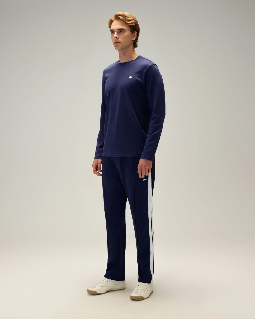 Ellesse 6WM5066-NV Erkek Uzun Kollu Tişört Lacivert