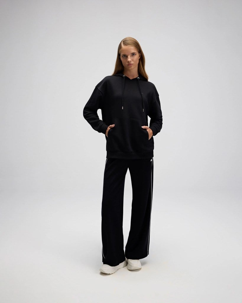 Ellesse EF526-BK Kadın Siyah Kapüşonlu Sweat