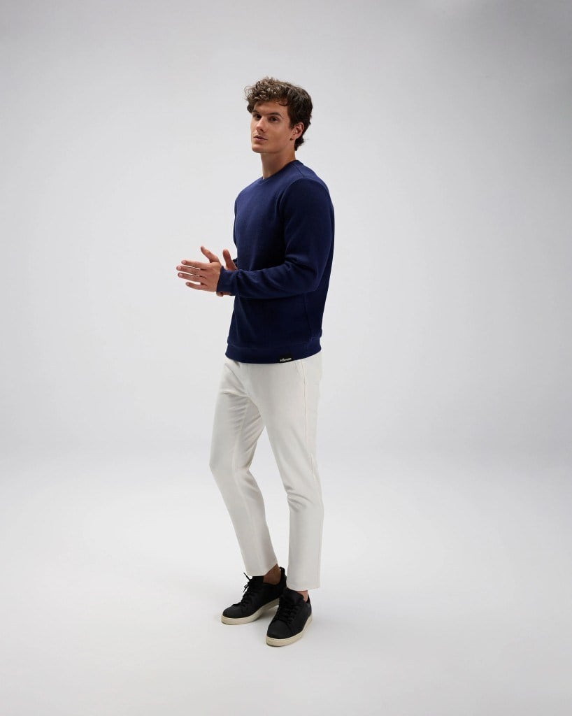Ellesse EM615-NV Erkek Lacivert Pamuklu Kazak