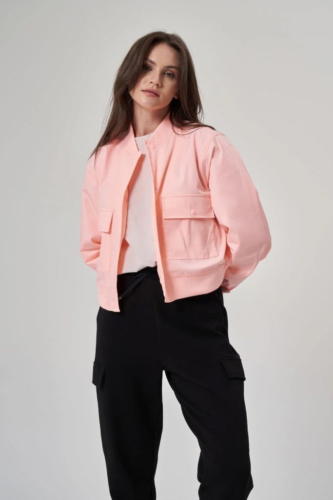 EXUMA KADIN CEKET-1521158 PEMBE