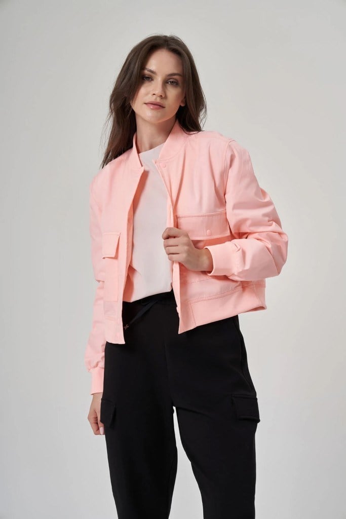 EXUMA KADIN CEKET-1521158 PEMBE
