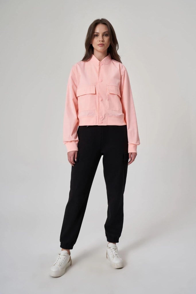 EXUMA KADIN CEKET-1521158 PEMBE
