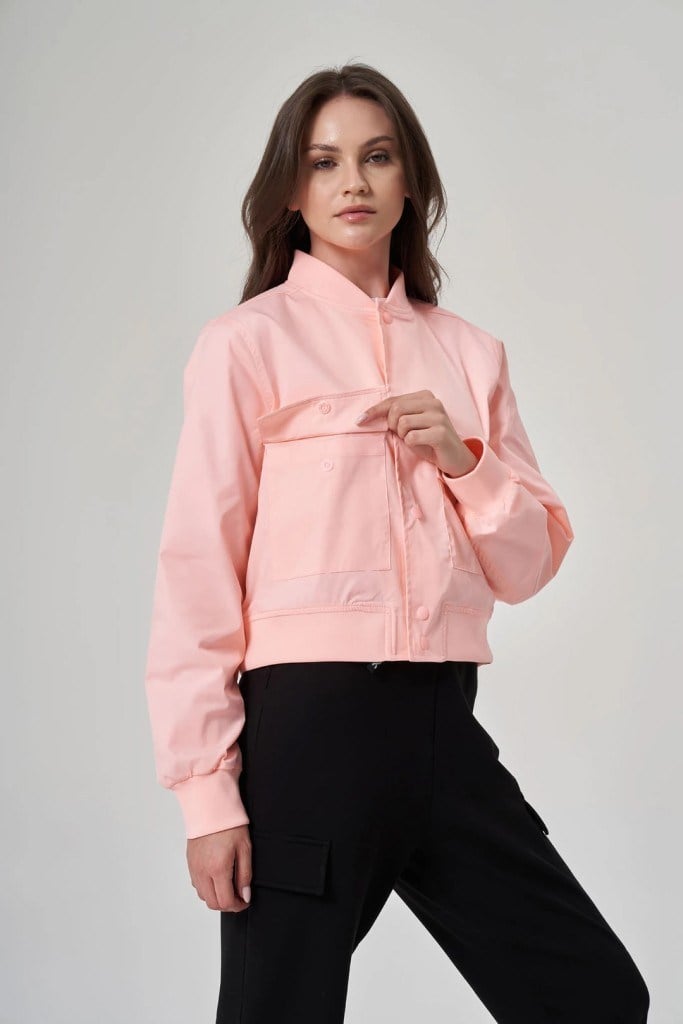 EXUMA KADIN CEKET-1521158 PEMBE
