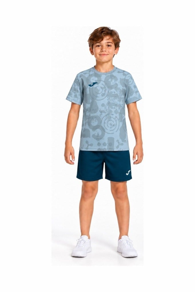 Joma 500934.384 Çocuk Tişört Şort Takımı Mavi