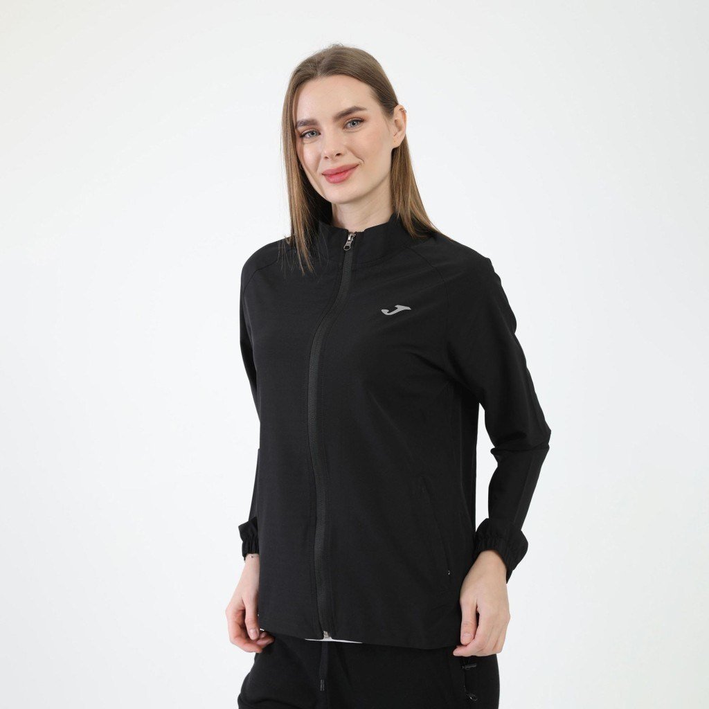 Joma 6231301 Kadın Önden Fermuarlı Siyah Sweat