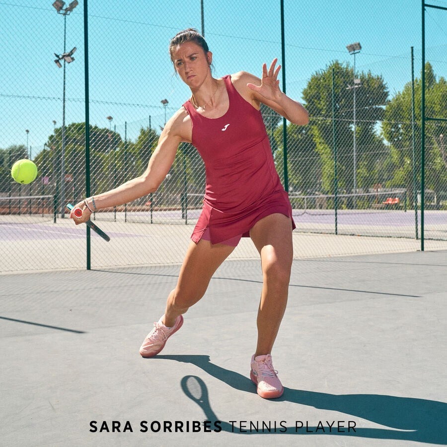 Joma 902600.686 Challenge Kadın Tenis Elbisesi - Bordo