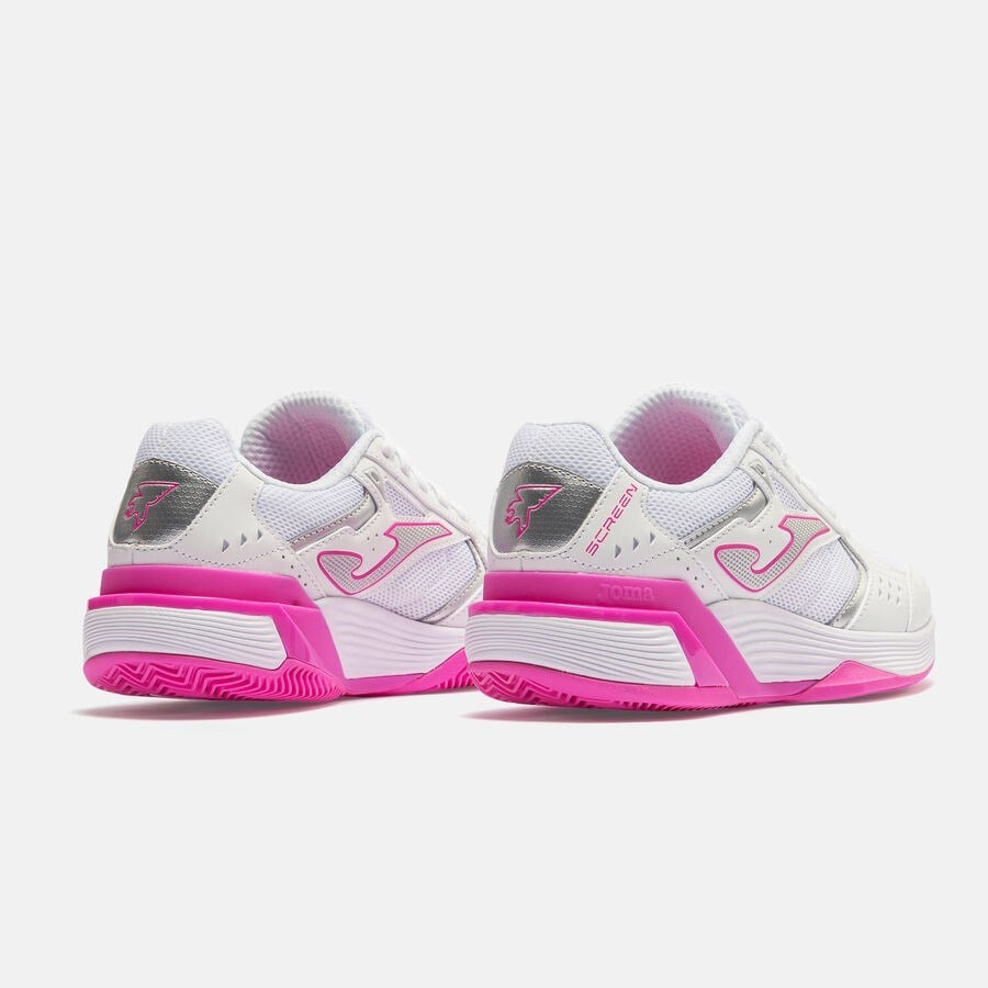 Joma BSCRLS2602 Screen Lady Kadın Salon Spor Ayakkabısı - Beyaz/Pembe