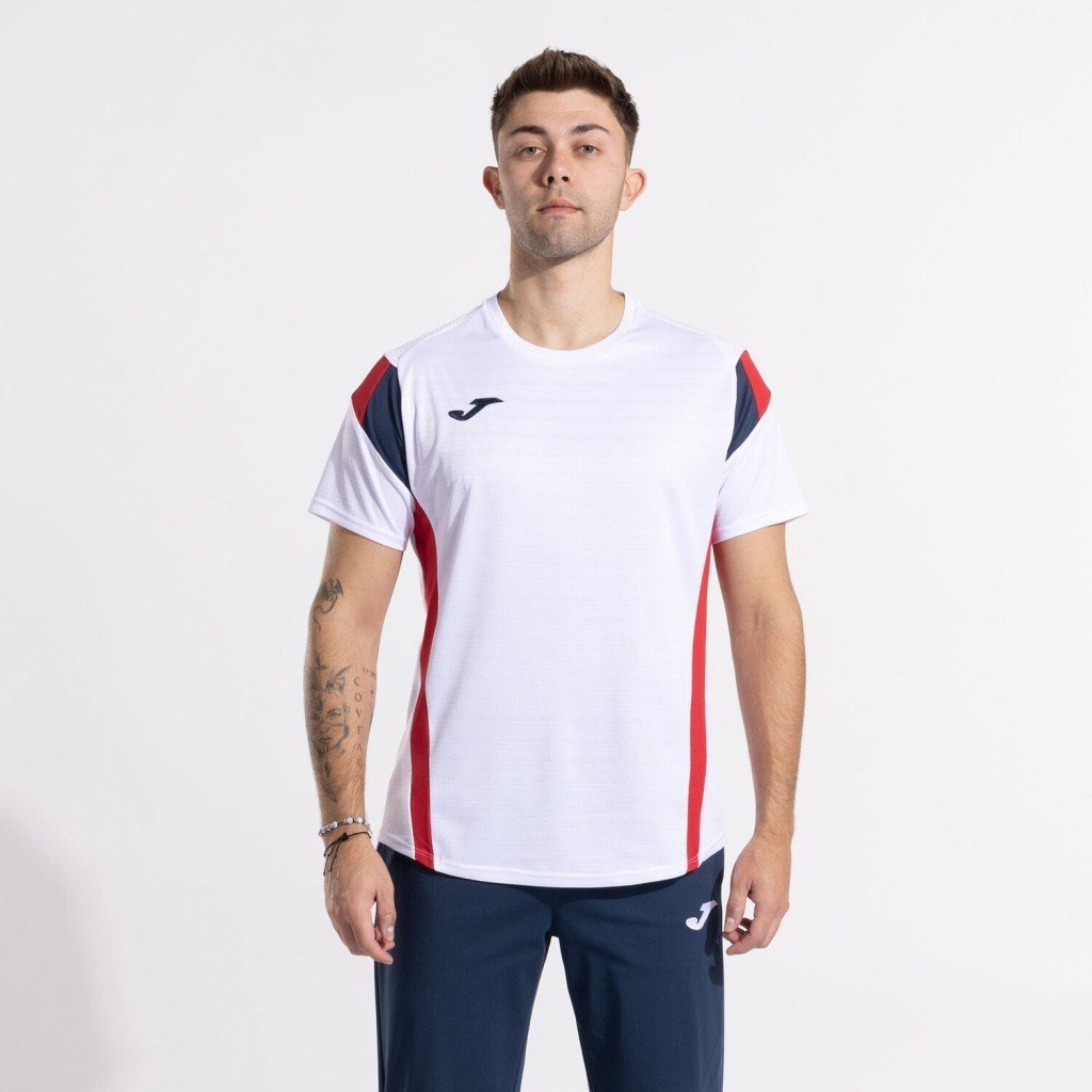 Joma Montreal 104202.206 Erkek Beyaz Kırmızı Tişört