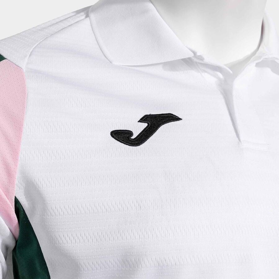 Joma Montreal Erkek Beyaz Yeşil Polo Yaka Spor Tişört 104302.213