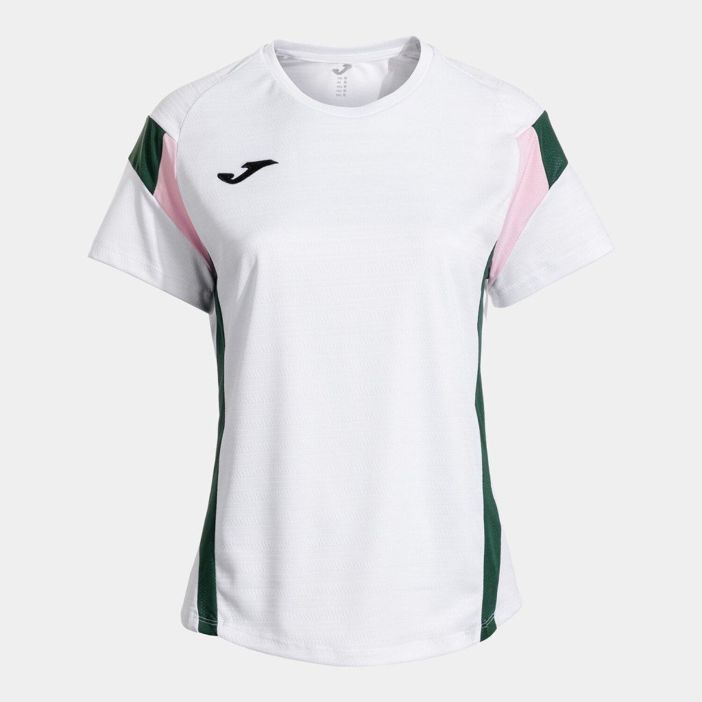 Joma Montreal Kadın Sıfır Yaka Beyaz Yeşil Spor Tişört 902518.213