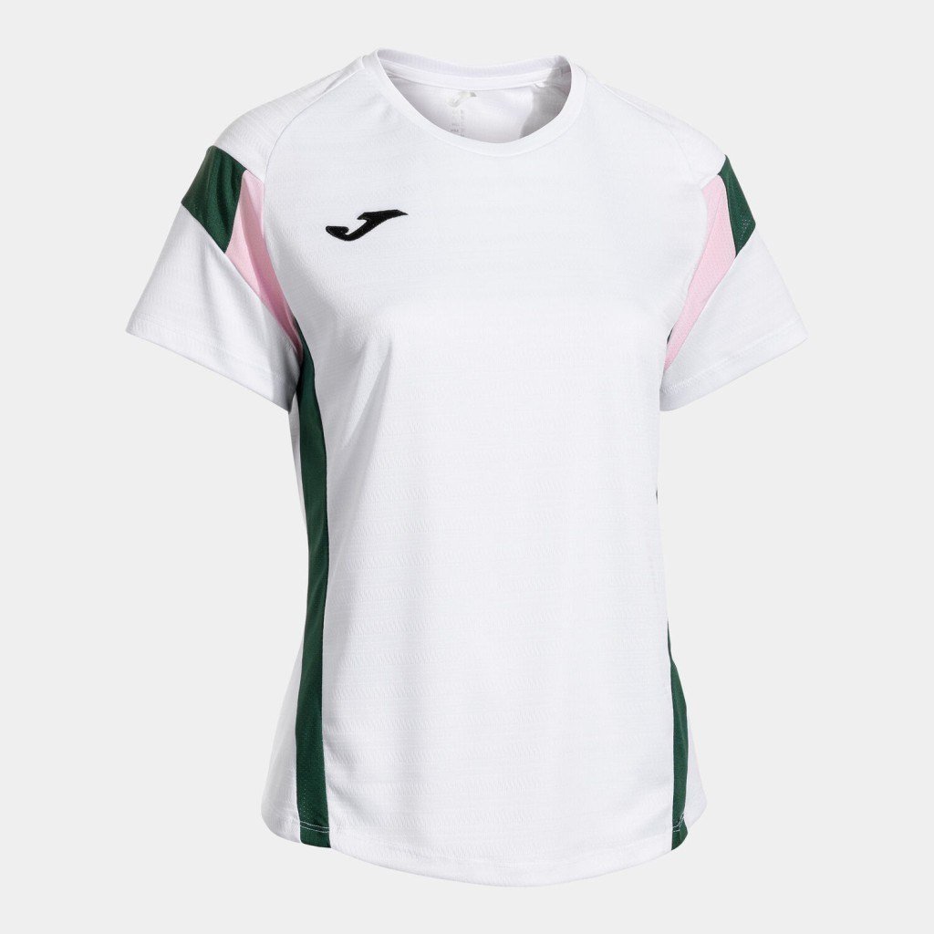 Joma Montreal Kadın Sıfır Yaka Beyaz Yeşil Spor Tişört 902518.213