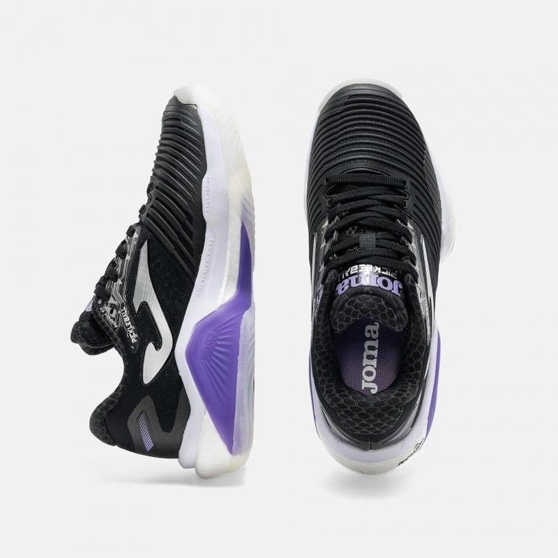 Joma PICKLS2601 Picklet Sert Kort Kadın Tenis ve Pickleball Ayakkabısı - Siyah/Mor