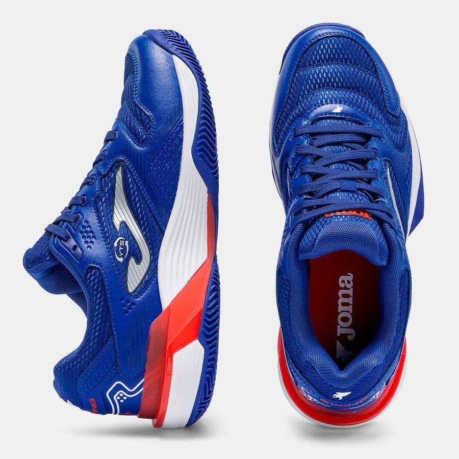 Joma PSWIS2604 Swing Toprak Kort Unisex Tenis ve Pickleball Ayakkabısı - Mavi/Beyaz
