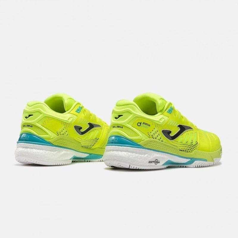 Joma  TCSLAS2609C Slam Classic Unisex Padel Ve Toprak Kort Tenis Ayakkabısı Neon Sarı 