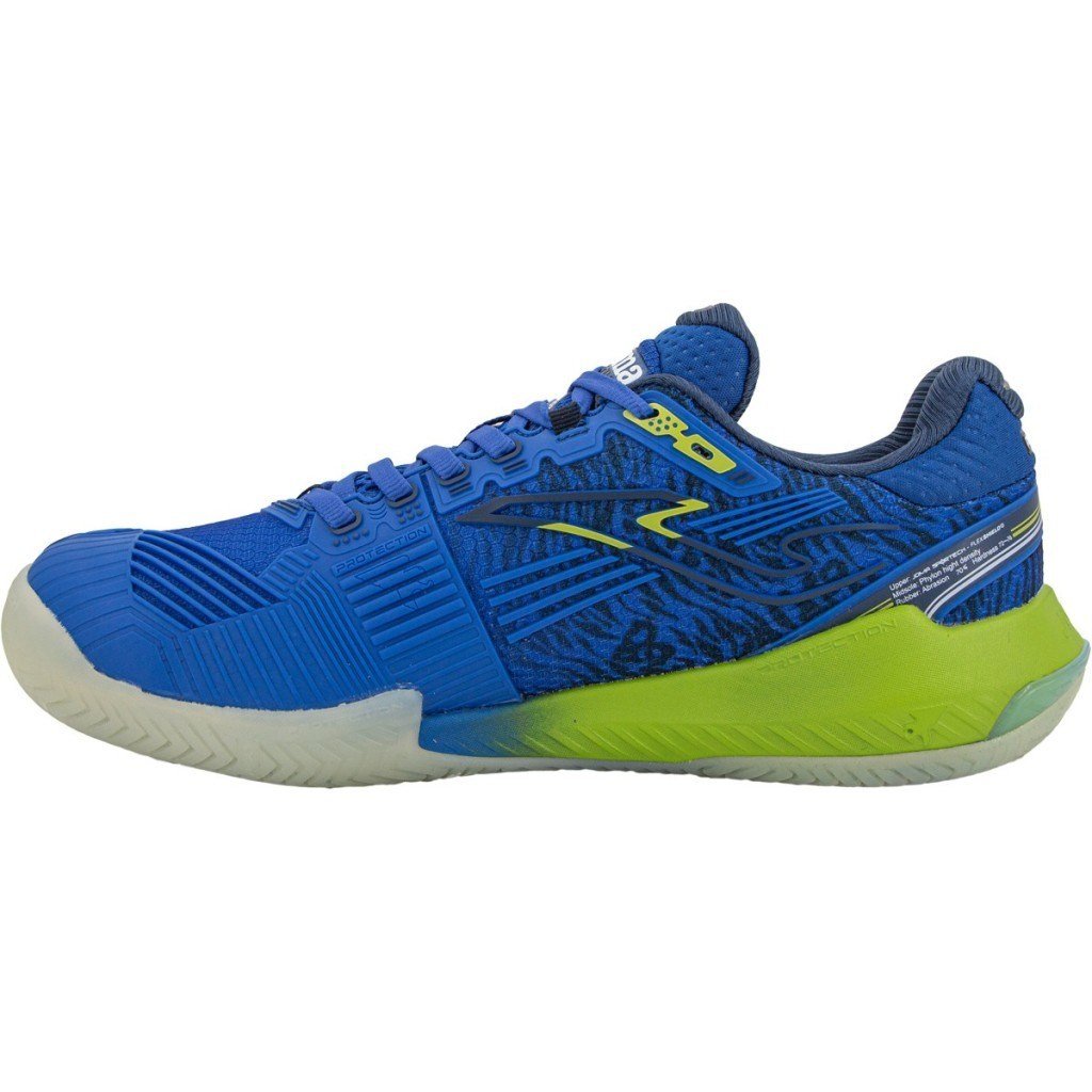 Joma TPOIS2604AC Point Sert & Toprak Kort Erkek Tenis Ayakkabısı - Mavi/Lime