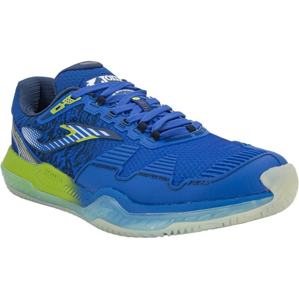 Joma TPOIS2604AC Point Sert & Toprak Kort Erkek Tenis Ayakkabısı - Mavi/Lime