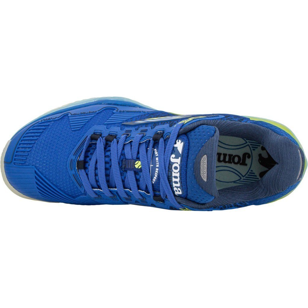 Joma TPOIS2604AC Point Sert & Toprak Kort Erkek Tenis Ayakkabısı - Mavi/Lime