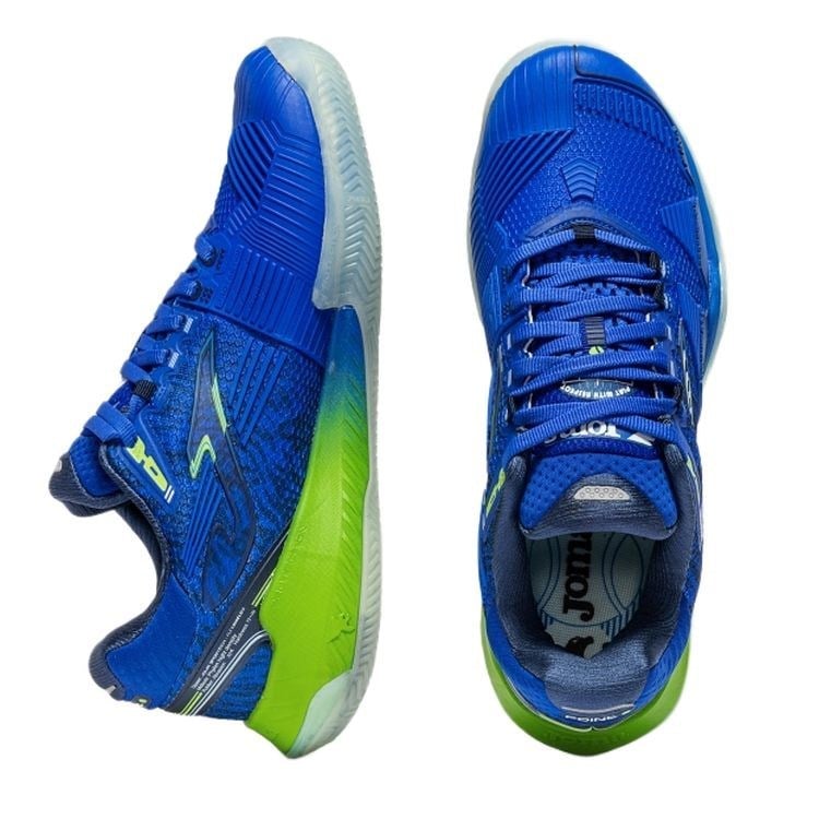 Joma TPOIS2604C Point Toprak Kort Erkek Tenis Ayakkabısı - Mavi/Lime
