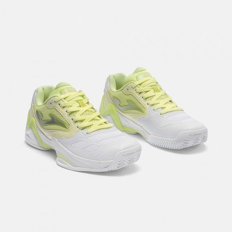 Joma TSELS2611AC Set Lady Sert Kort Kadın Tenis Ayakkabısı - Beyaz/Lime