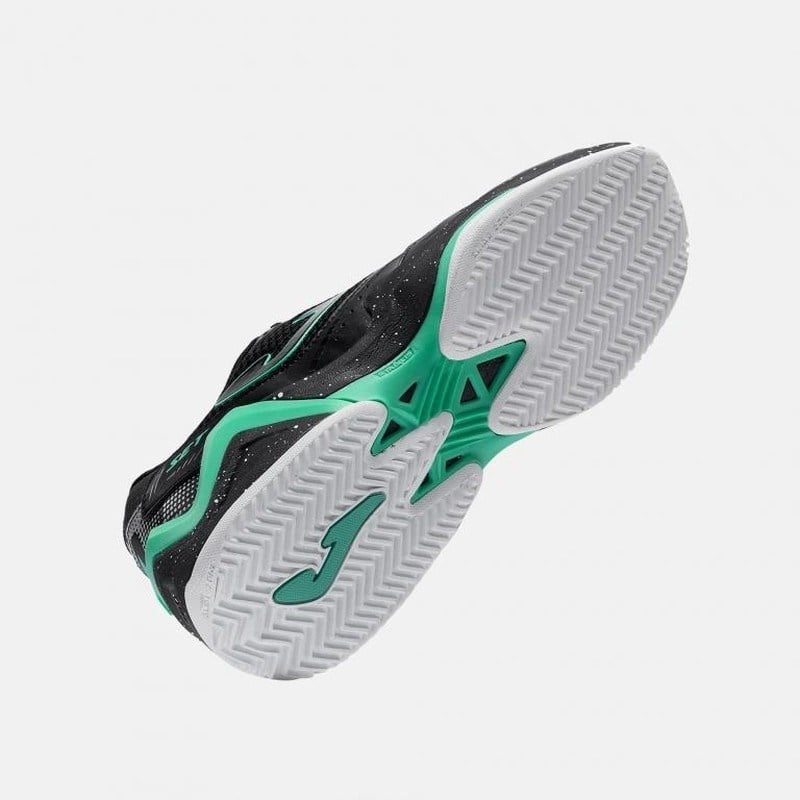Joma TSETS2601C Set Toprak Kort Erkek Tenis Ayakkabısı - Siyah/Yeşil