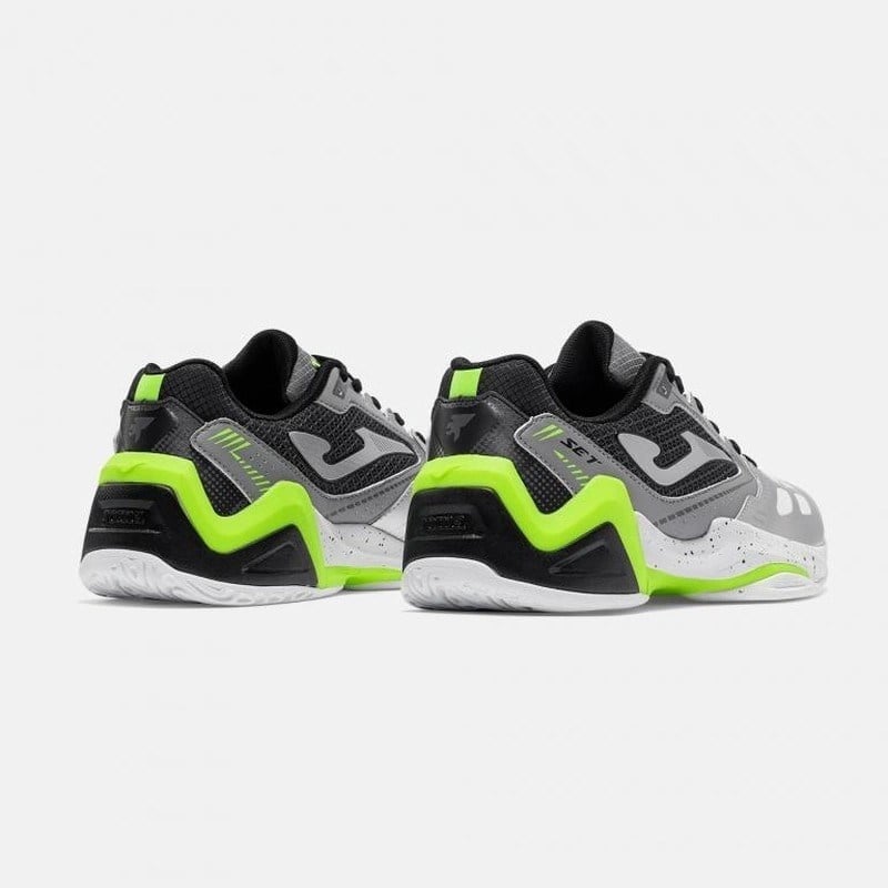 Joma TSETS2612AC Set Sert Kort Erkek Tenis Ayakkabısı - Gümüş/Siyah