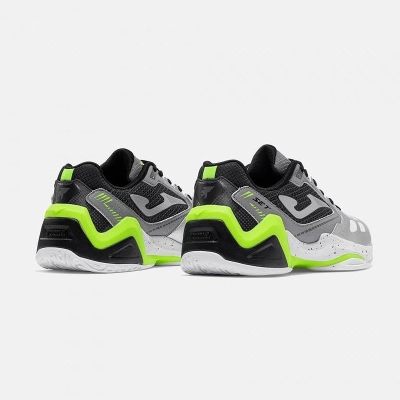 Joma TSETS2612C Set Toprak Kort Erkek Tenis Ayakkabısı - Gümüş/Siyah